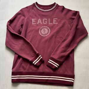 American Eagle Outfitters Burgundy Crewneck Sweater
